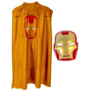 Kit Fantasia Infantil Homem Metal – Máscara e Capa