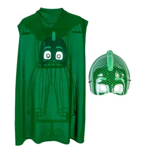 Kit Fantasia Infantil Menino Verde – Máscara e Capa