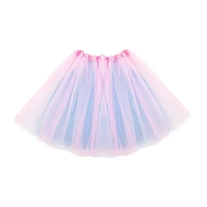 Saia Tule Adulto – 40cm – Azul e Rosa