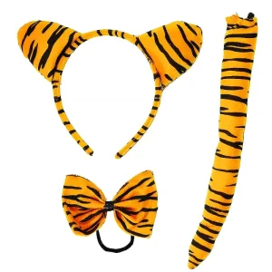 Kit Fantasia Tigresa Peluciada – Com 3 Peças