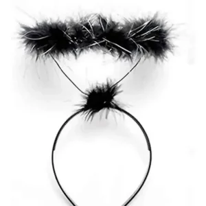 Tiara de Anjo com Auréola – Preta