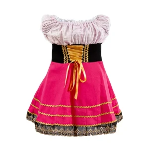 Traje Alemão Bebê Frida – Rosa