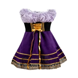 Traje Alemão Bebê Frida – Roxo
