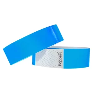 Pulseiras de Identificação Sintética para Eventos – 50 unidades – Azul  Flúor