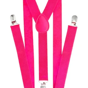 Suspensório Adulto – Rosa Neon