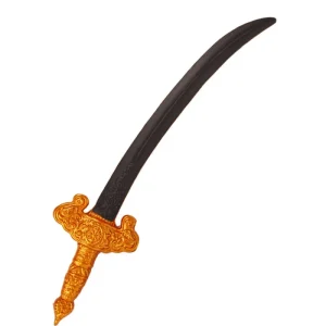 Espada Pirata do Caribe Curva – Dourada