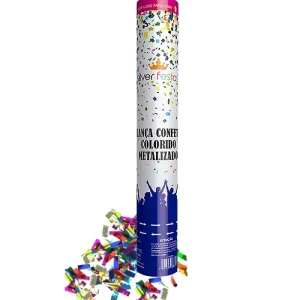 Lança Confete Metalizado Colorido – 30cm