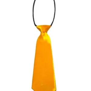 Gravata Social Slim Cetim Infantil – Amarelo
