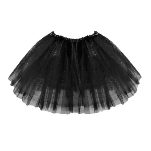 Saia Tule Adulto Glamurosa – 40cm – Preta