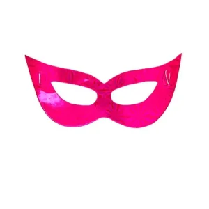 Máscaras em Papel Holográfico – 12 Unidades – Pink