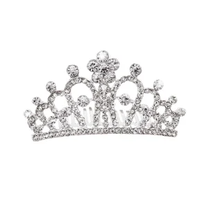 Mini Coroa Strass – Prata