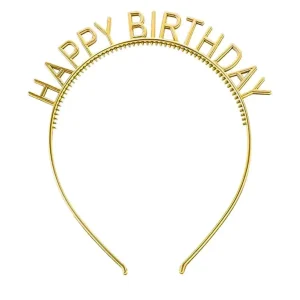 Tiara Happy Birthday – Dourada