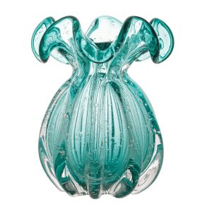 VASO DE VIDRO ITALY TIFFANY 13x15cm