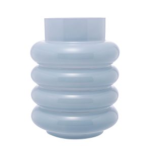 VASO DE VIDRO GOMOS AZUL 15CM X 15CM X 20CM