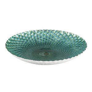 CENTRO DE MESA DECORATIVO DE VIDRO ISTAMBUL 41×6,5cm