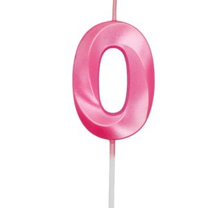 VELA MINI DESIGN ROSA  NUMERO – 0