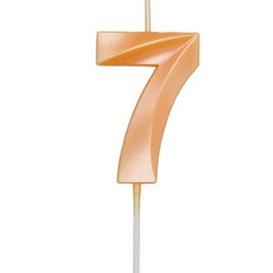 VELA MINI DESIGN LARANJA CANDY COLOR NUMERO – 7