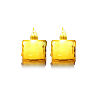 VELA LED DECORACAO BRANCA 3,7 CM X 5 CM
