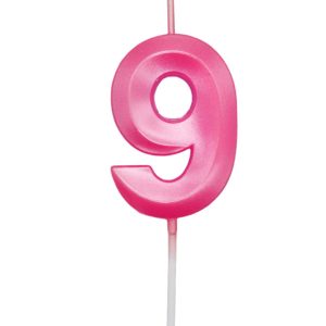 VELA DESIGN ROSA CANDY NUMERO 9