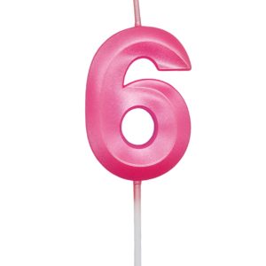 VELA DESIGN ROSA CANDY NUMERO 6