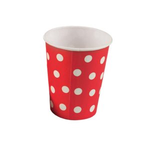COPO PAPEL POA VERMELHO C/10 UNIDADES 270ML