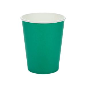 COPO PAPEL LISO VERDE BANDEIRA C/10 UNIDADES 270ML