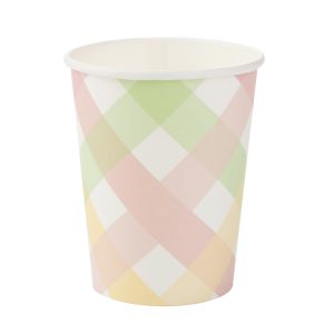 COPO PAPEL XADREZ COLORIDO C/10 UNIDADES 270ML