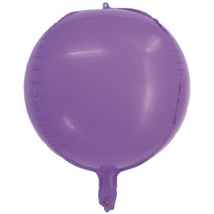 BALAO REDONDO 4D MACARON LILAS 20 POLEGADAS