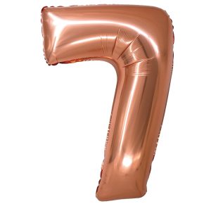 BALAO METALIZADO 34 POLEGADAS ROSE GOLD NUMERO 7
