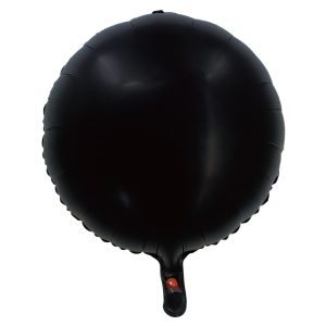 BALAO CROMADO REDONDO C/ CANUDO PRETO 18 POLEGADAS
