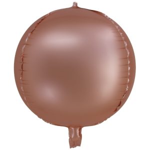 BALAO CROMADO REDONDO 4D ROSE GOLD 20 POLEGADAS
