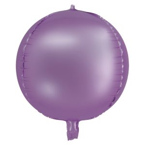 BALAO CROMADO REDONDO 4D LILAS 20 POLEGADAS