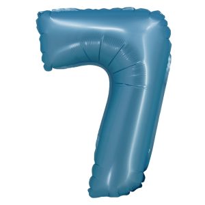 BALAO CROMADO C/ CANUDO 16 POLEGADAS AZUL NUMERO 7
