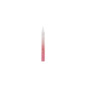 VELAS PALITO 7,8CM OMBRE ROSA C/6 UNIDADES