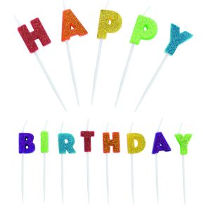 VELA HAPPY BIRTHDAY COLORIDA GLITTER