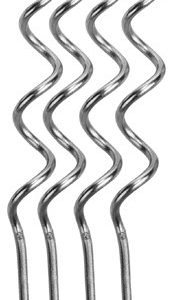 VELA ESPIRAL PRATEADA C/4 UNIDADES