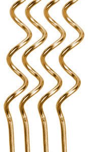 VELA ESPIRAL DOURADA C/4 UNIDADES