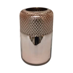 VASO DE VIDRO ROSE GOLD