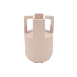 VASO DECORATIVO CERAMICA BEGE 19X12CM