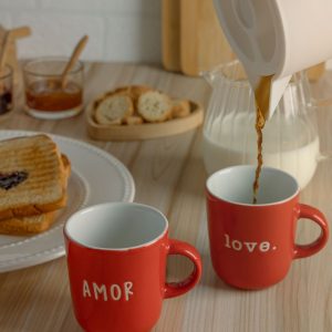 CANECA DE PORCELANA LOVE SORTIDA 160ml