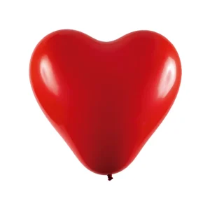 BALAO CORACAO 12 POLEGADAS LISO C/25 VERMELHO
