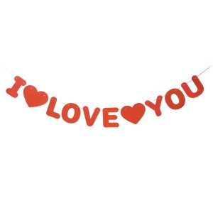 FAIXA I LOVE YOU VERMELHA 2,5M