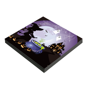 GUARDANAPO ESTAMPADO 32CM X 32CM FOLHA DUPLA HALLOWEEN C/20 UNIDADES