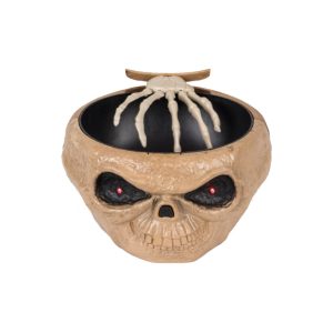 PORTA DOCE ELETRONICO ESQUELETO DIVERSOS HALLOWEEN 25CM