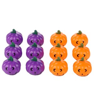 ENFEITE ABOBORA HALLOWEEN C/ 12 UNIDADES SORTIDO