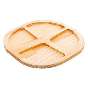 PETISQUEIRA DE MADEIRA COM 4 DIVISORIAS PINUS 32CM X 32CM X 1,5CM
