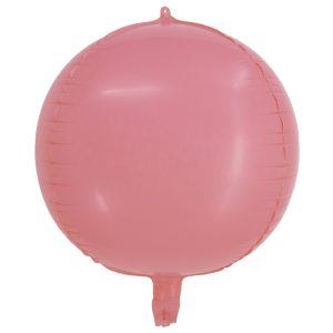 BALAO MACARON REDONDO 4D VERMELHO 20 POLEGADAS