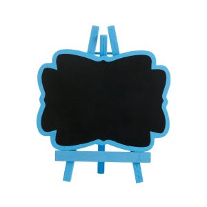 ENFEITE DE MADEIRA LOUSA TRIPE 15 CM AZUL