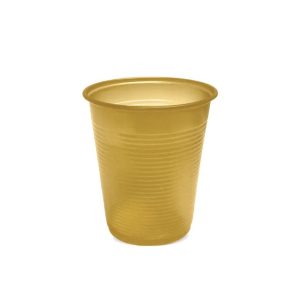 COPO 200 ML BIODEGRADAVEL DOURADO 50UN