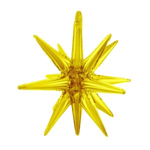 BALAO METALIZADO DE TETO ESTRELA 51X51CM C/1 DOURADO